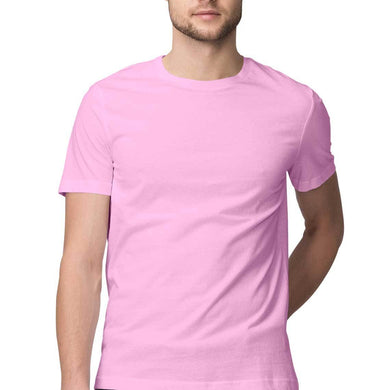 Light Pink Half Sleeves Round Neck T-Shirt