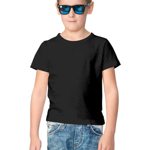 Half Sleeves Round Neck T-Shirt Black