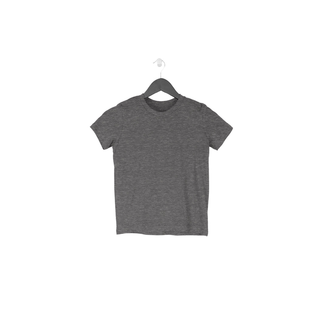 Half Sleeves Round Neck T-Shirt Charcoal Grey