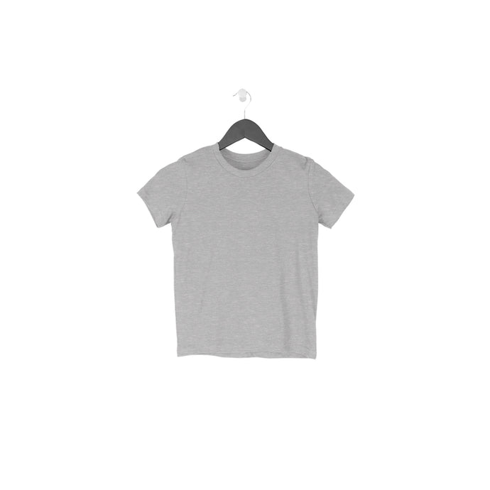 Half Sleeves Round Neck T-Shirt Melange Grey