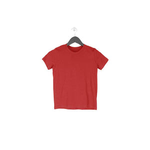 Half Sleeves Round Neck T-Shirt Red