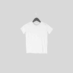 Half Sleeves Round Neck T-Shirt White