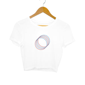 "CONCEPT DESIGN" Crop Tops White