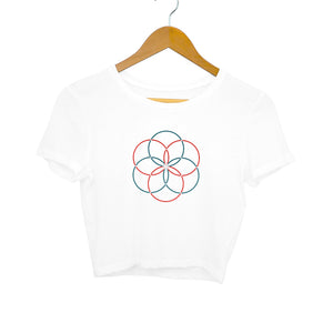 "CONCEPT DESIGN" Crop Tops White