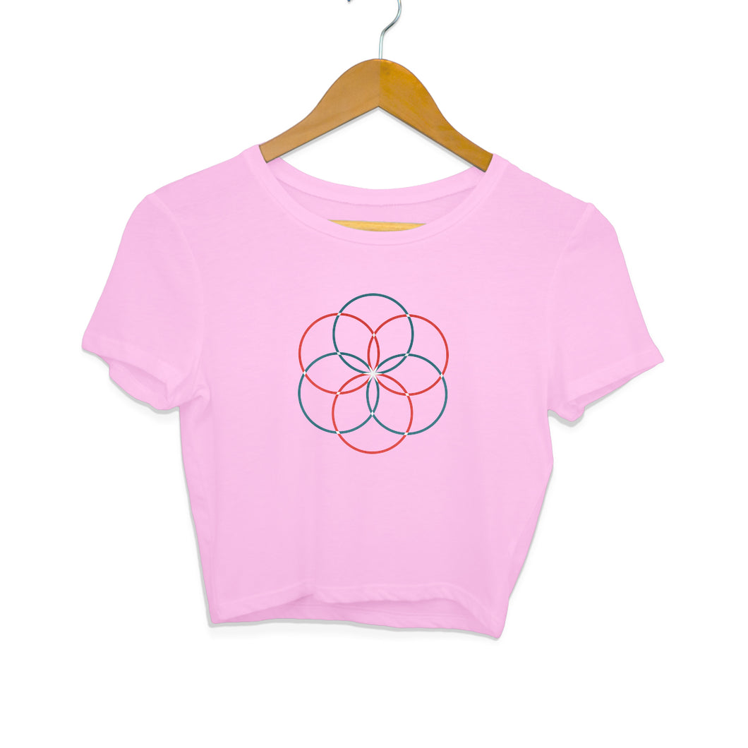 “CONCEPT DESIGN” Crop Tops Light Pink