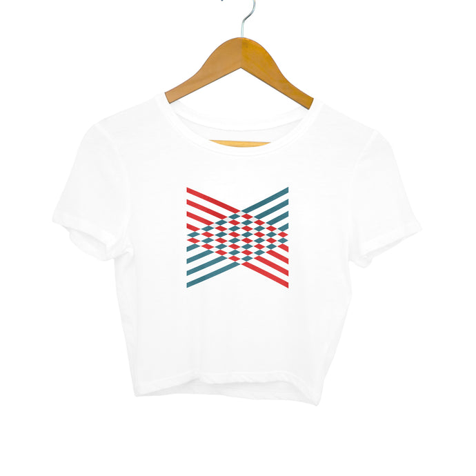 “CONCEPT DESIGN” Crop Tops White