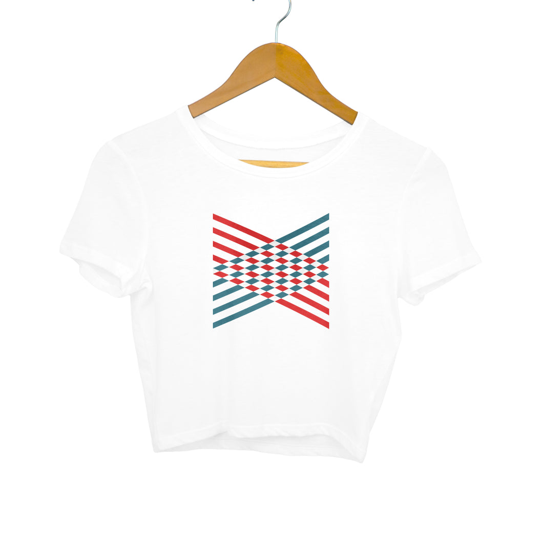 “CONCEPT DESIGN” Crop Tops White