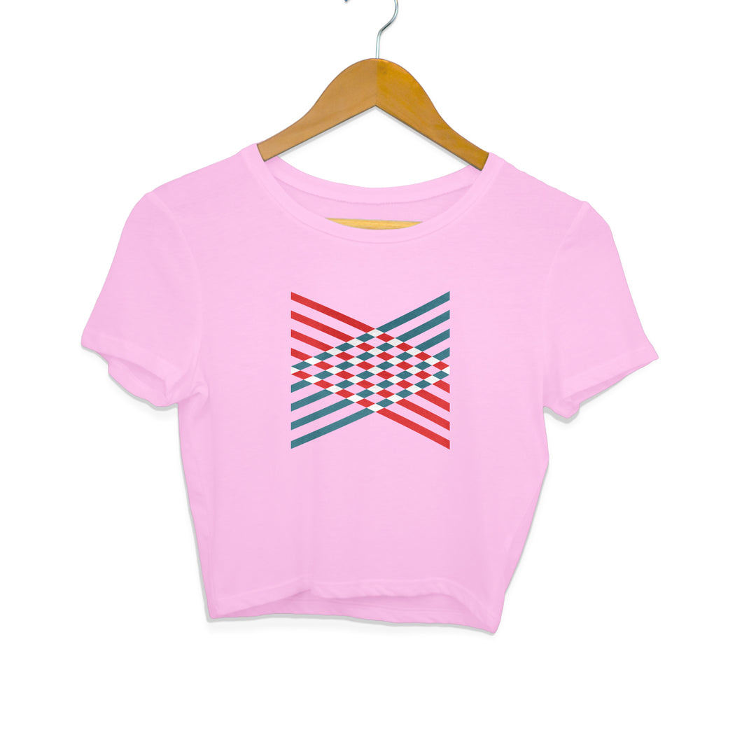 “CONCEPT DESIGN” Crop Tops Light Pink