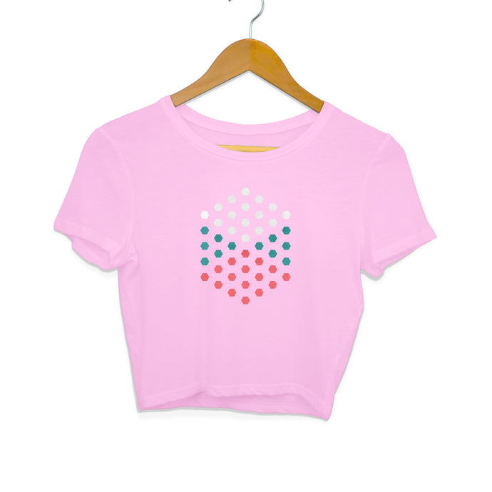 “CONCEPT DESIGN” Crop Tops Light Pink