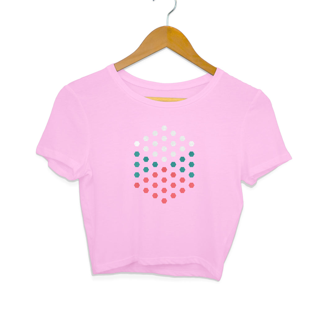 “CONCEPT DESIGN” Crop Tops Light Pink